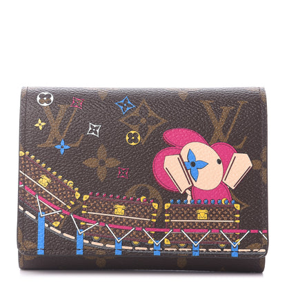 Louis Vuitton Monogram 2020 Christmas Animation Roller Coaster Victorine Wallet Pivoine 1 of 7
