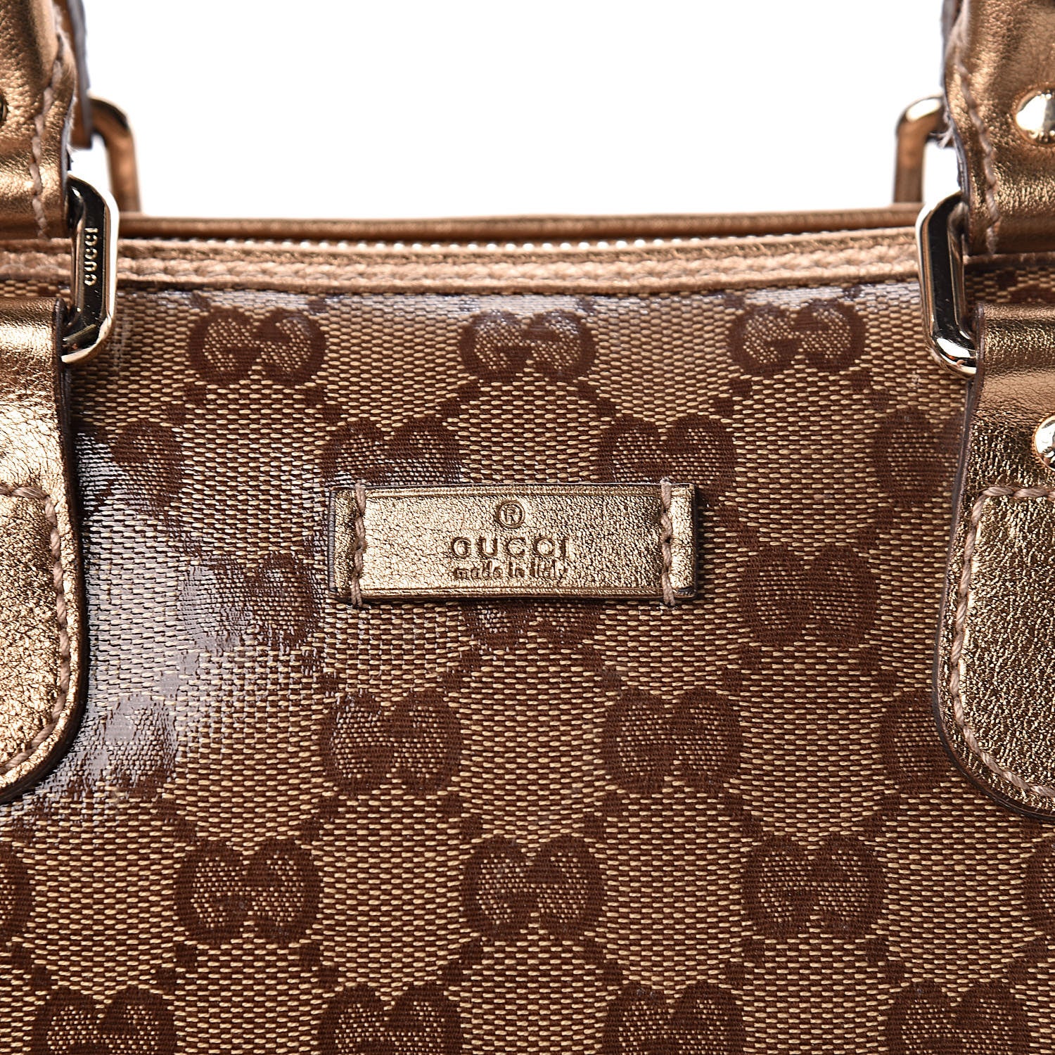 Gucci Crystal Monogram Medium Joy Tote Bag Gold 12 of 12