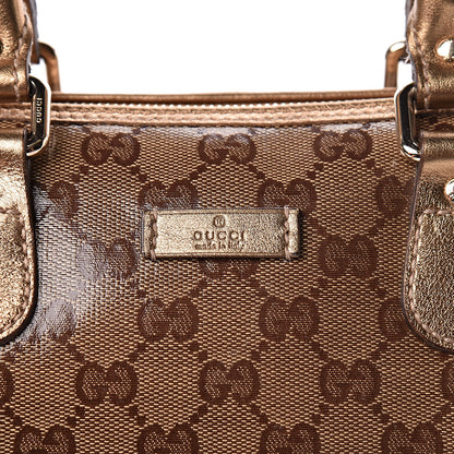 Gucci Crystal Monogram Medium Joy Tote Bag Gold 12 of 12