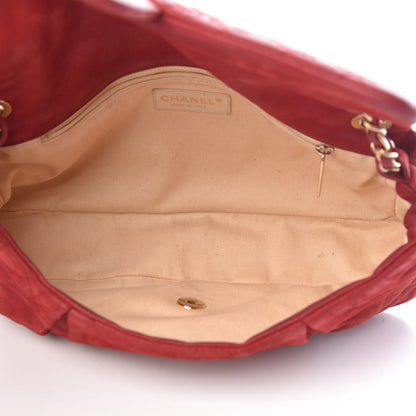 Chanel Iridescent Calfskin Large Chic Quilt Flap Red 5 of 23