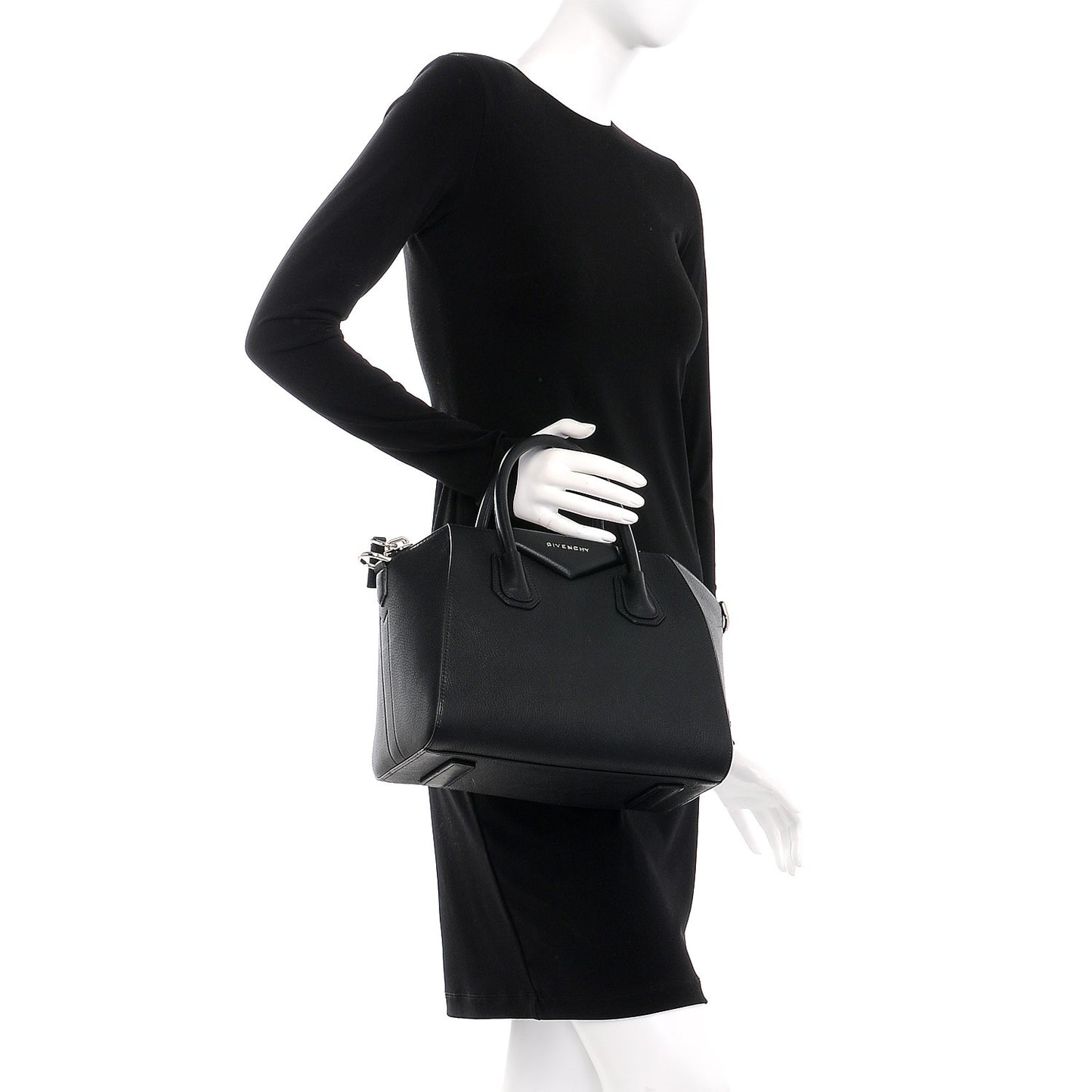 Sugar Goatskin Small Antigona Black