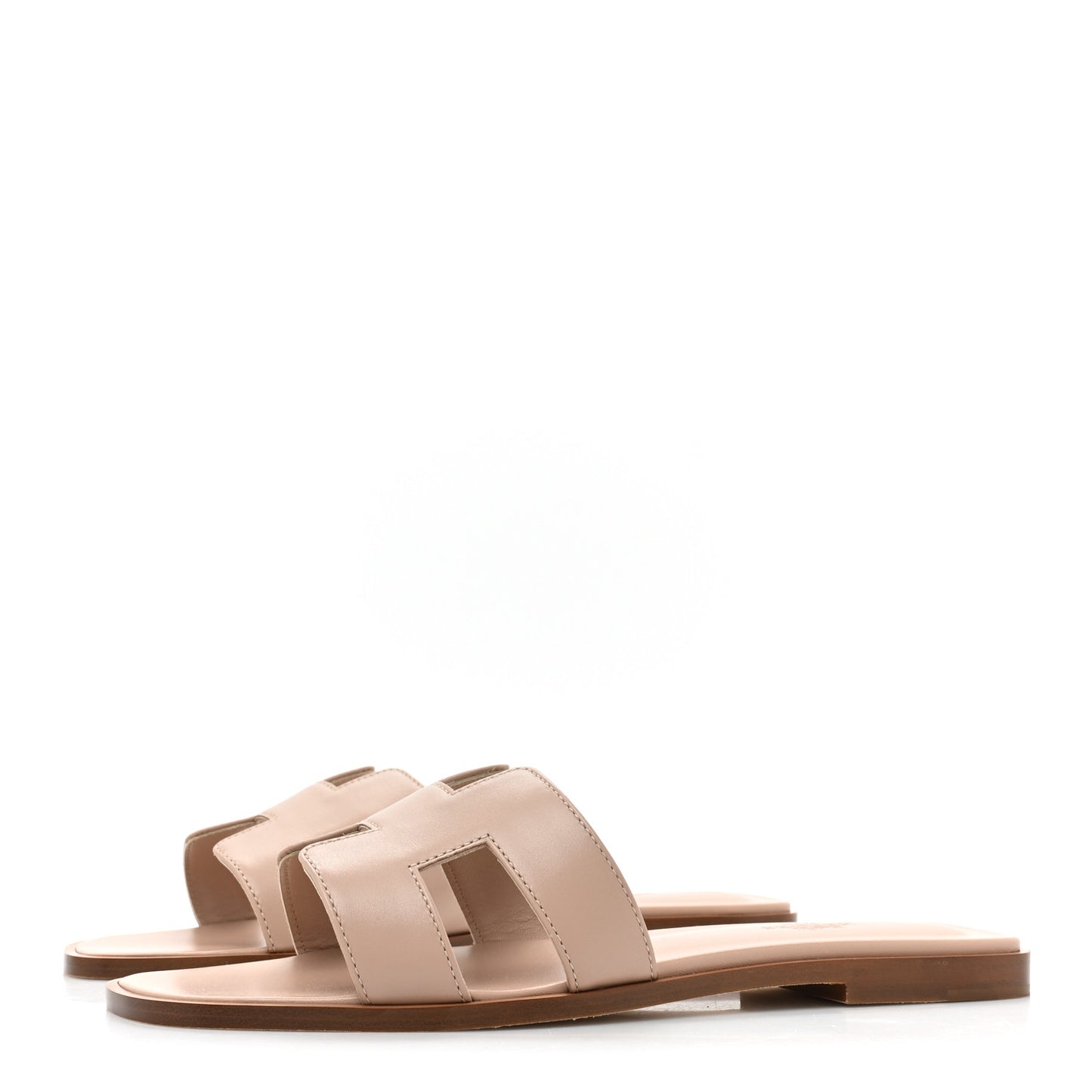 Box Calfskin Oran Sandals 39 Beige Nude