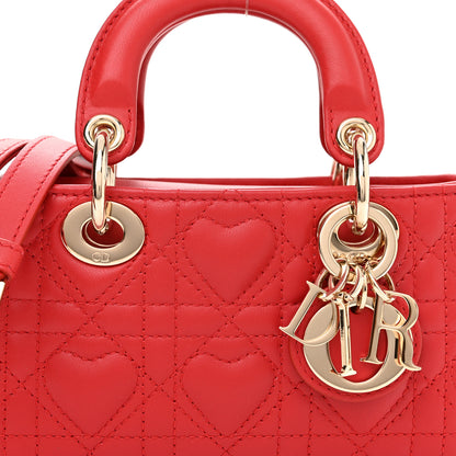 Christian Dior Lambskin Cannage Dioramour Micro Lady D-Joy Red 8 of 10
