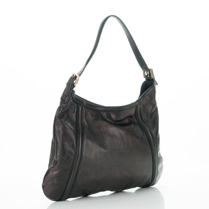 Gucci Calfskin Medium Britt Hobo Black 2 of 11