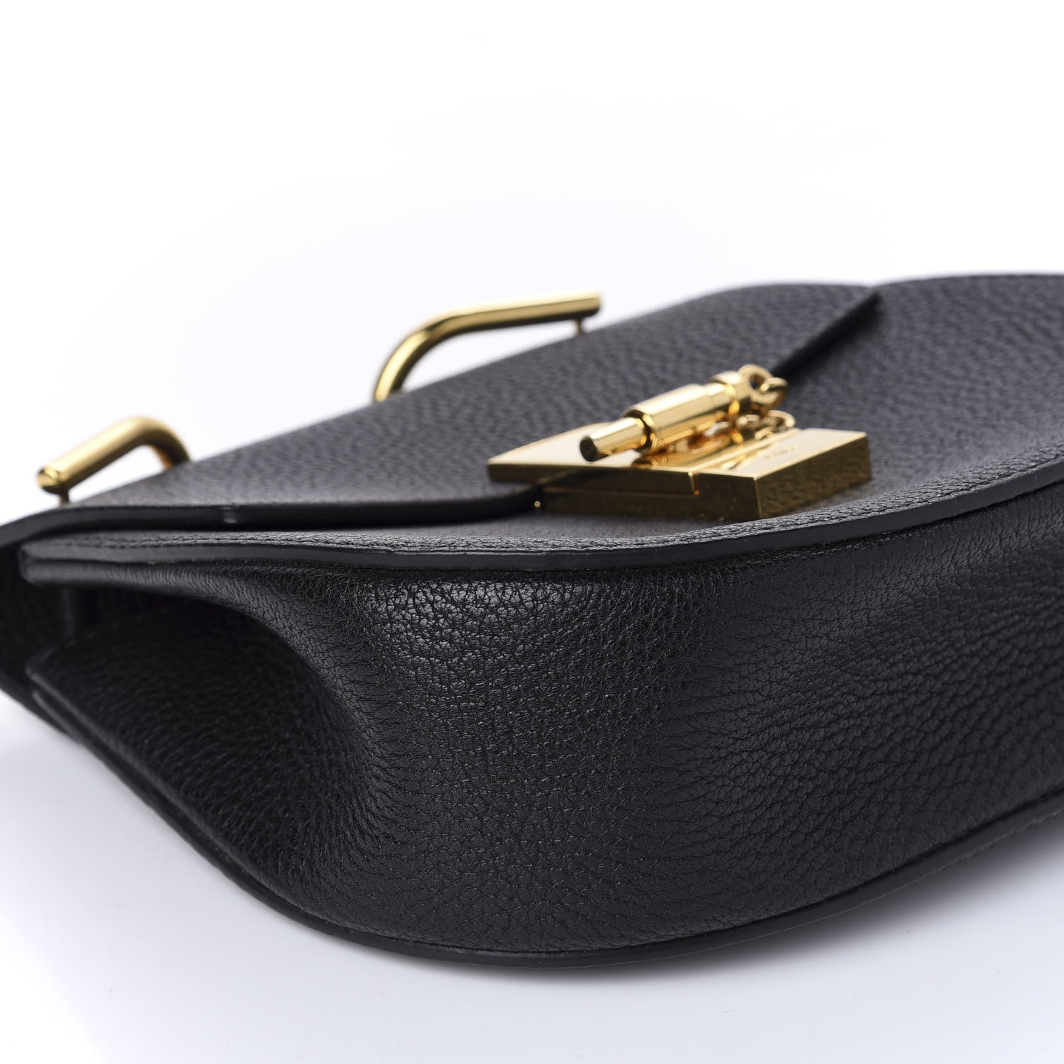 Chloe Grained Lambskin Mini Drew Shoulder Bag Black 6 of 9