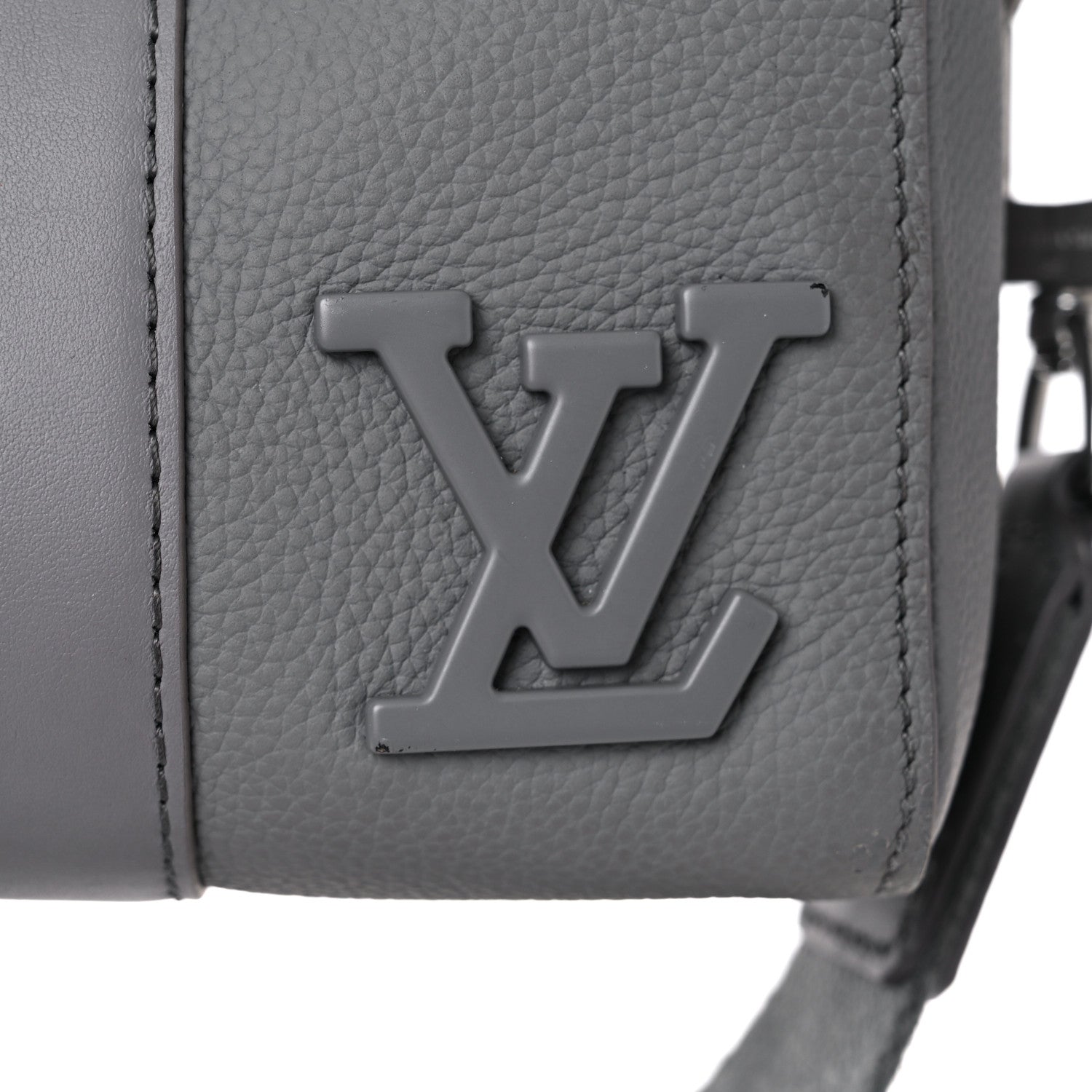 Louis Vuitton Grained Calfskin Aerogram City Keepall Gris 14 of 14