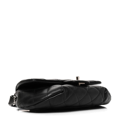Chanel Calfskin Quilted CC Uniform Flap Belt Bag Black 3 of 9