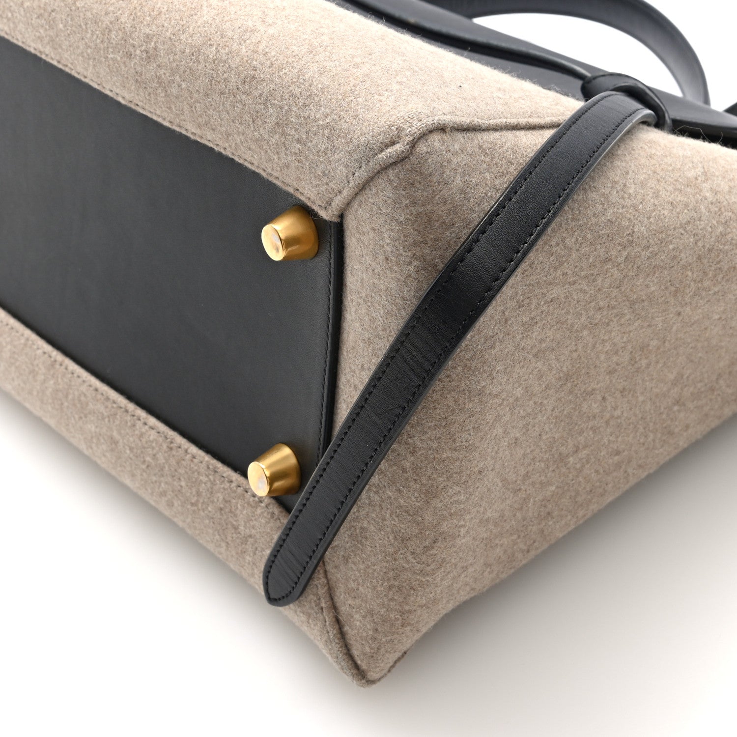 Celine Felt Smooth Calfskin Mini Belt Bag Beige 10 of 10