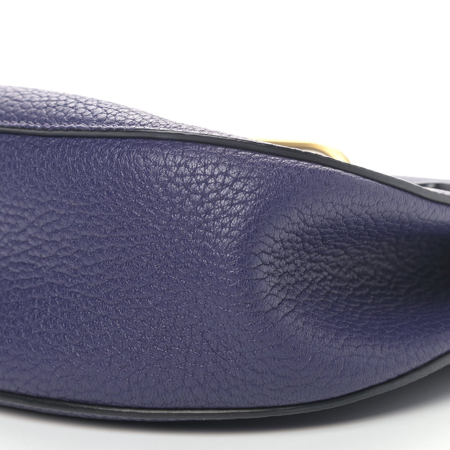 Grained Lambskin Drew Shoulder Bag Royal Navy