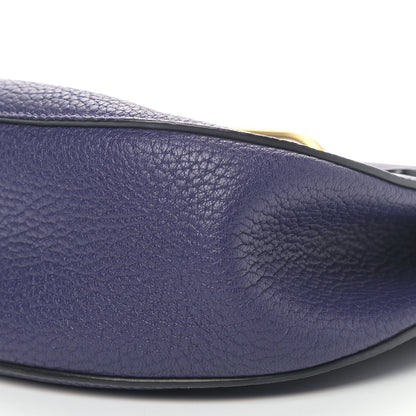 Chloe Grained Lambskin Drew Shoulder Bag Royal Navy 9 of 11
