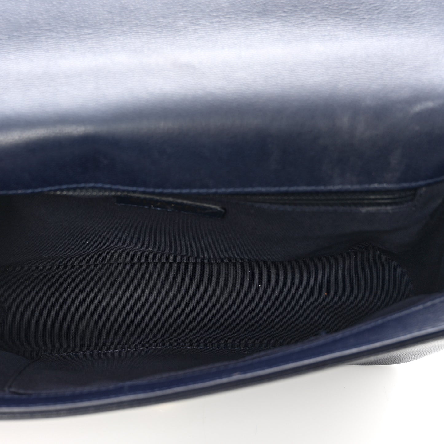 Caviar Quilted New Medium Boy Flap Dark Navy Blue