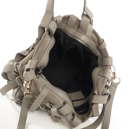 Alexander Wang Suede Kirsten Satchel Grey 5 of 7