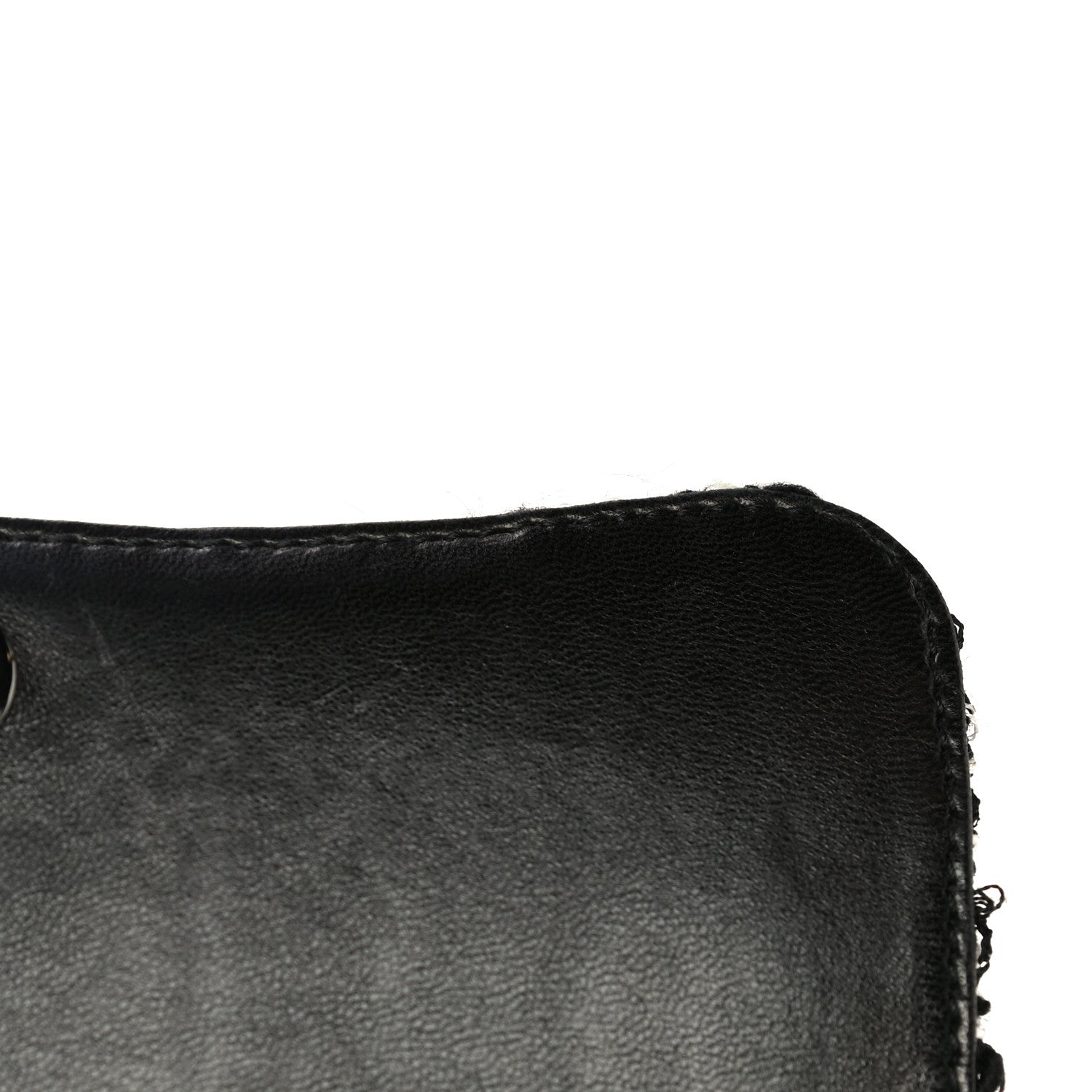 Chanel Sequin Tweed Single Flap Ecru Black 12 of 32
