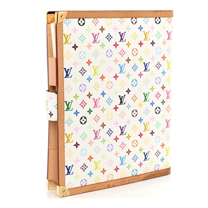 Louis Vuitton Monogram Multicolor Large Ring Agenda Cover White 3 of 9