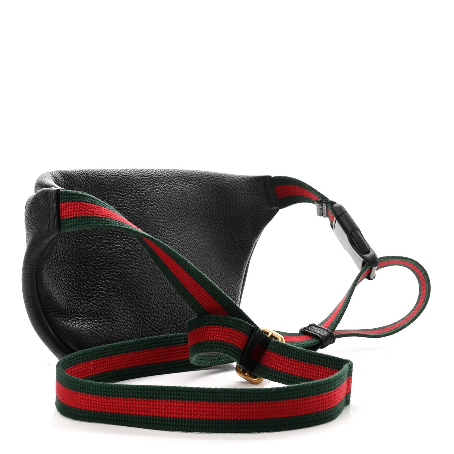 Grained Calfskin Small Logo Belt Bag Black