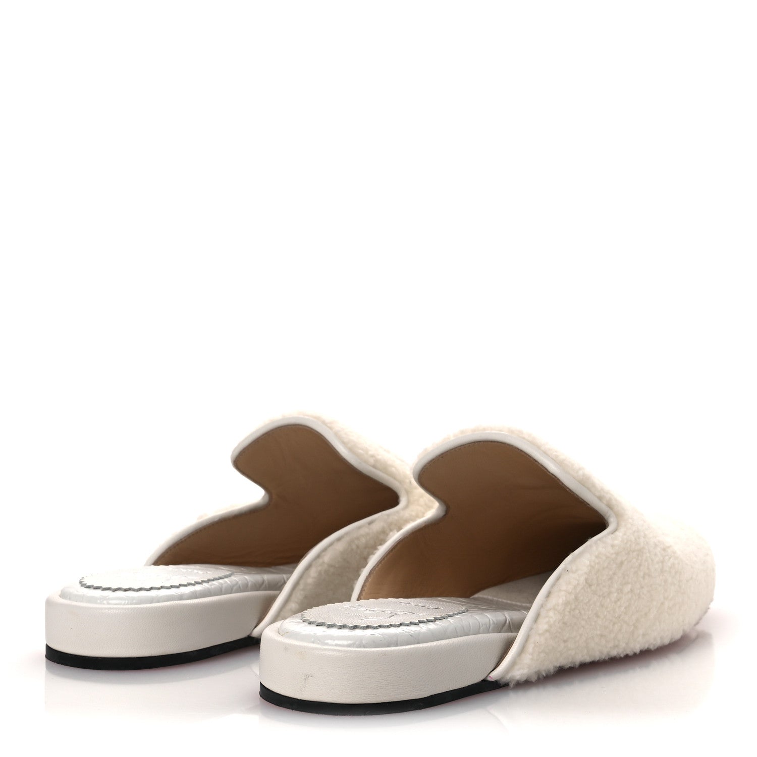 Christian Louboutin Navy Coolito Donna Slippers 38.5 White 5 of 10