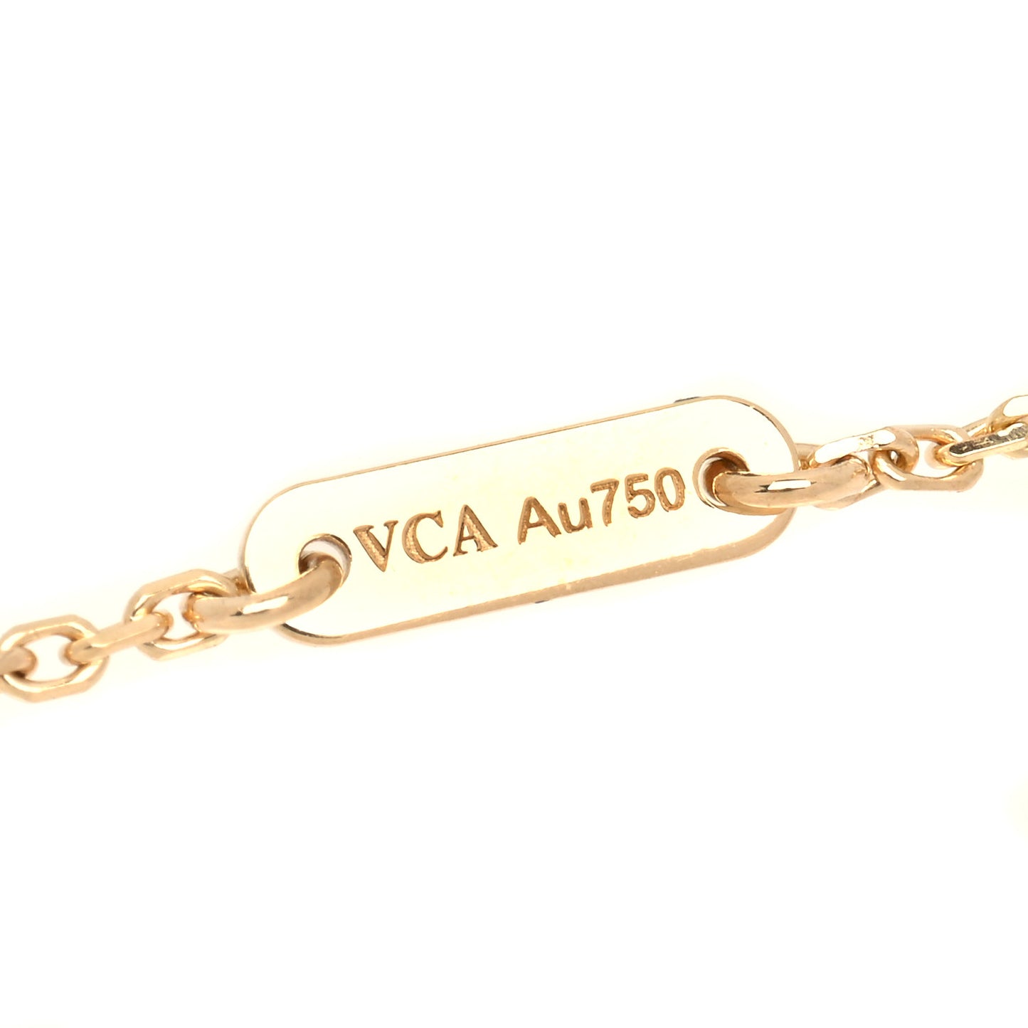 18K Yellow Gold Mother of Pearl Sweet Alhambra Bracelet