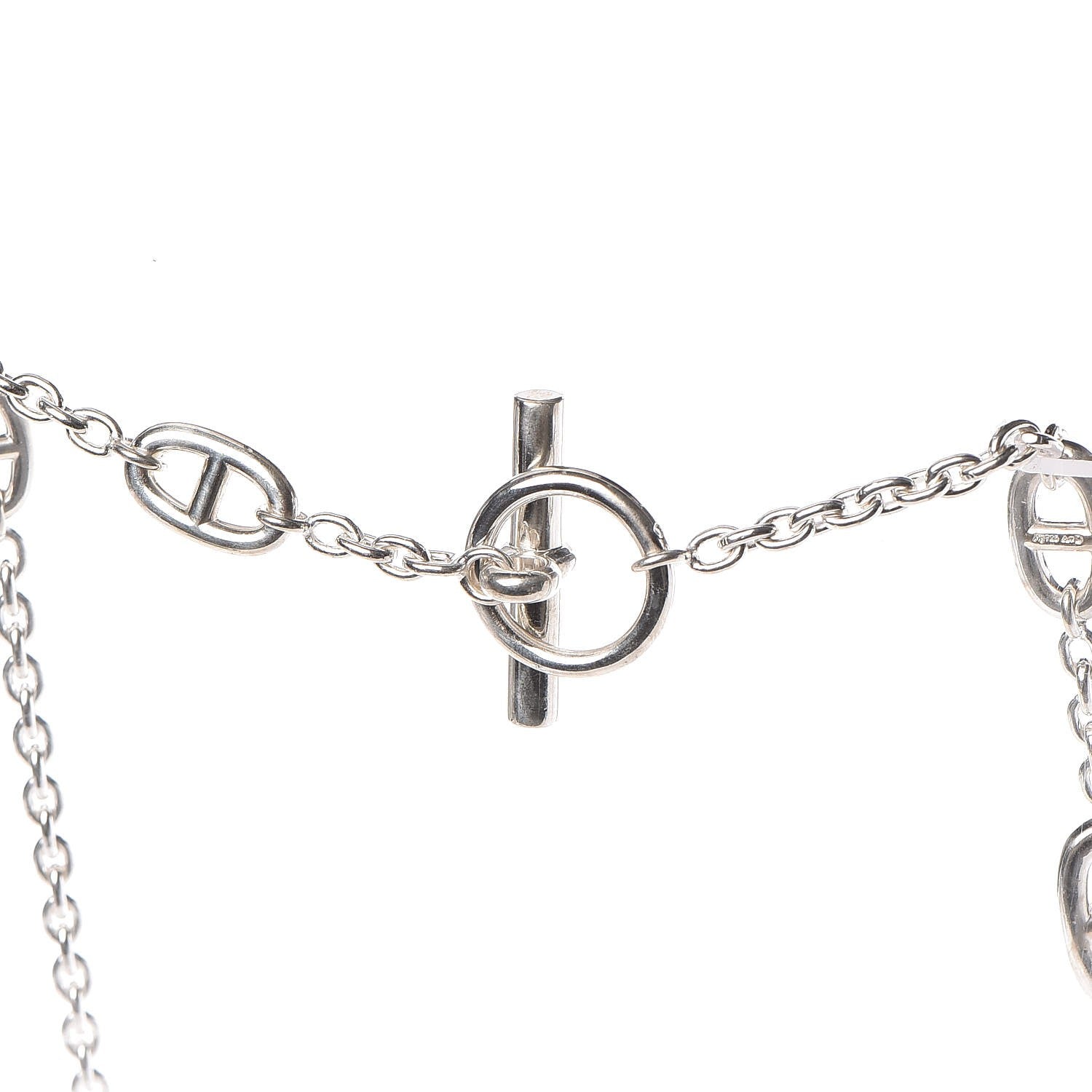 Hermes Sterling Silver Farandole Necklace 160 4 of 6