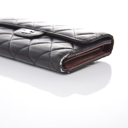Chanel Lambskin Quilted Large Flap Wallet Black 11 of 15