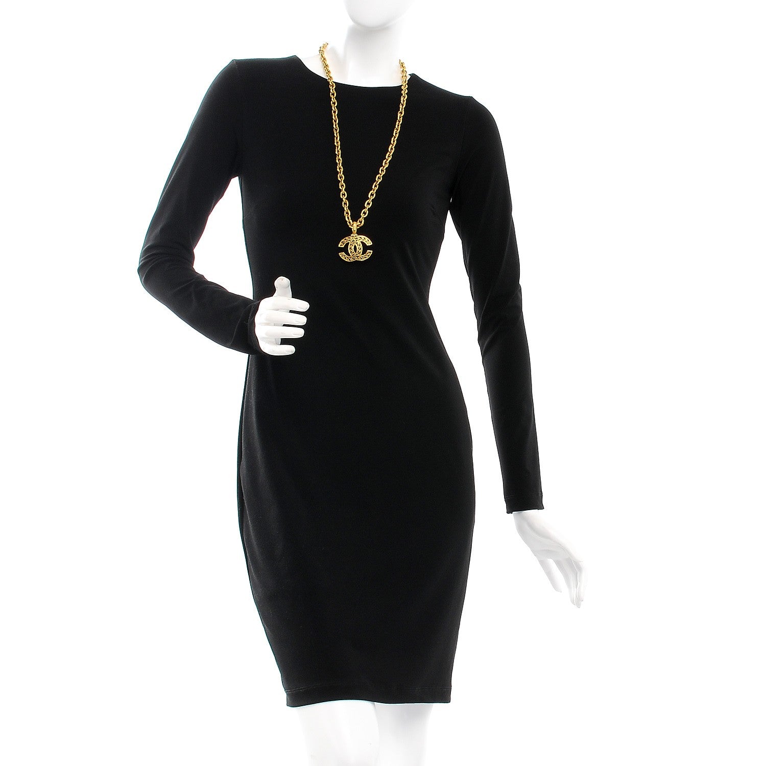Chanel Chain CC Long Necklace Gold 2 of 5