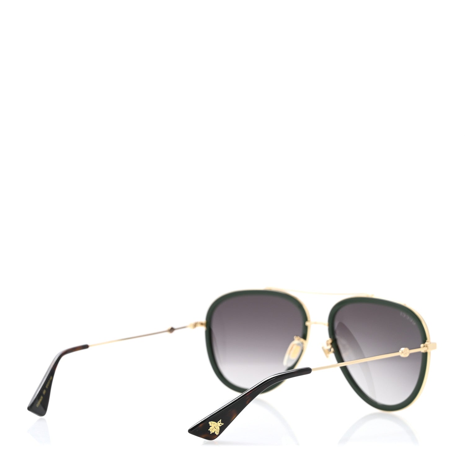 Gucci Web Aviator Sunglasses GG0062S Green Red 4 of 8