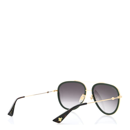 Gucci Web Aviator Sunglasses GG0062S Green Red 4 of 8