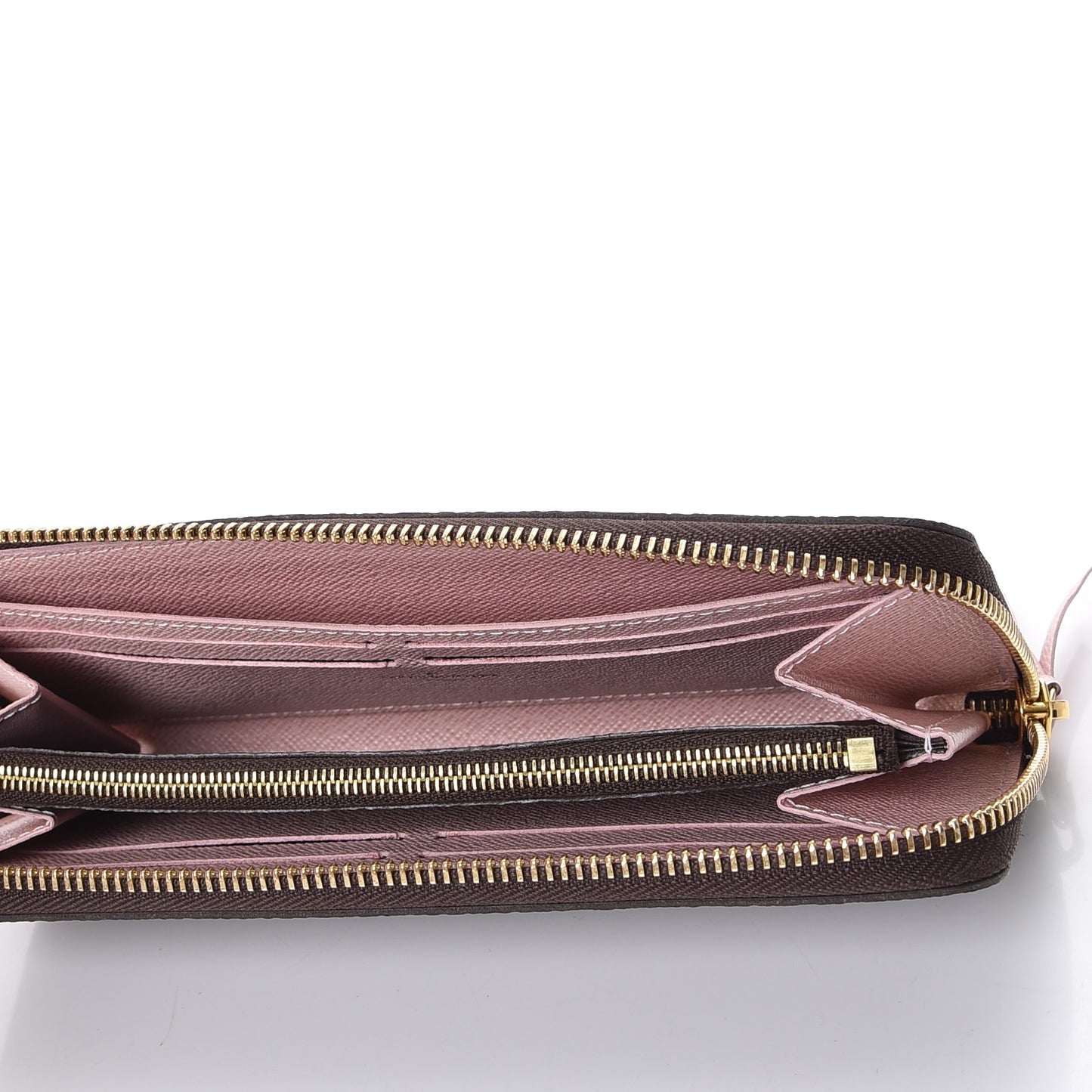 Monogram Clemence Wallet Rose Ballerine