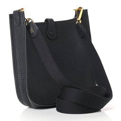 Hermes Taurillon Clemence Evelyne TPM Black 3 of 9