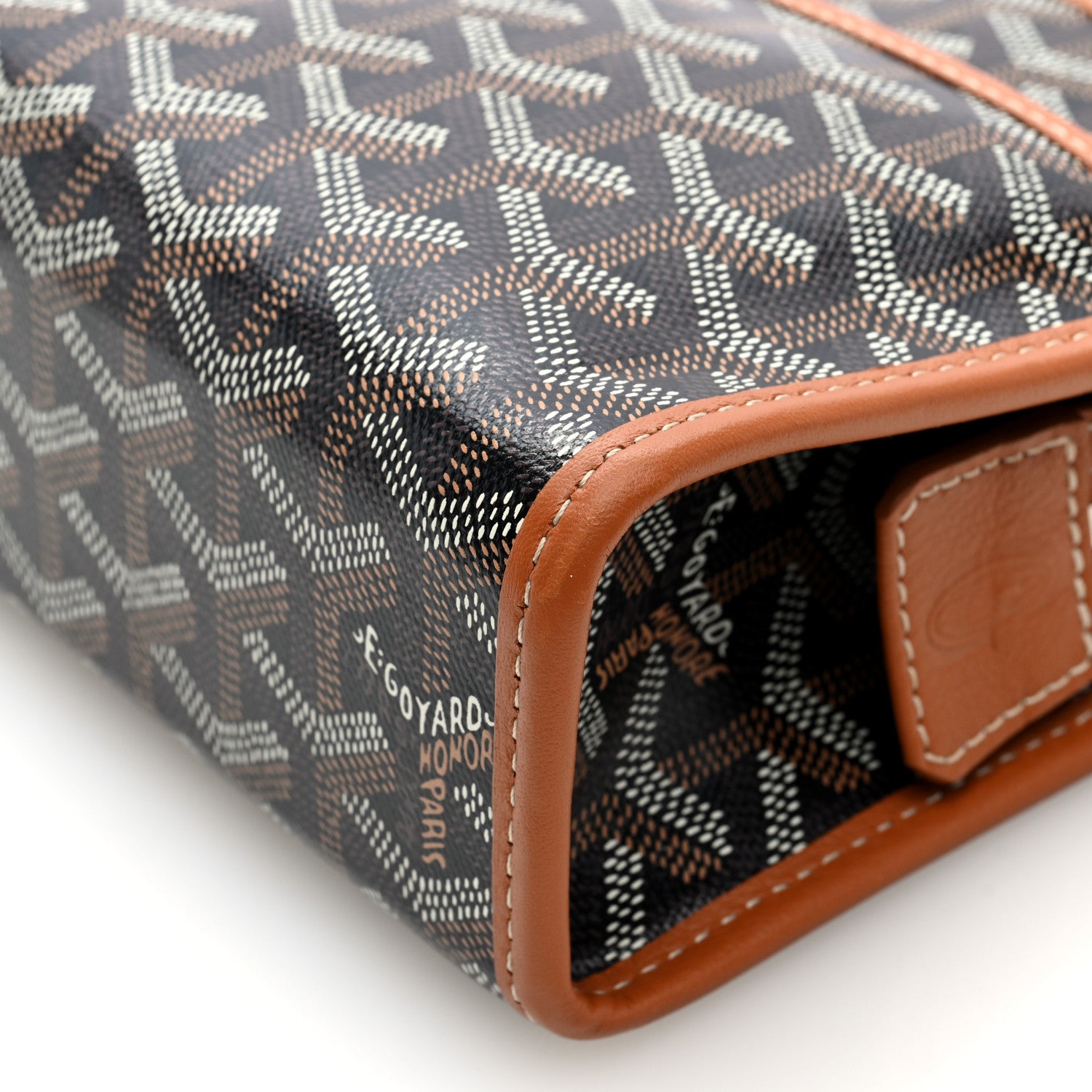 Goyard Goyardine Jouvence PM Toiletry Pouch Black Gold 8 of 8