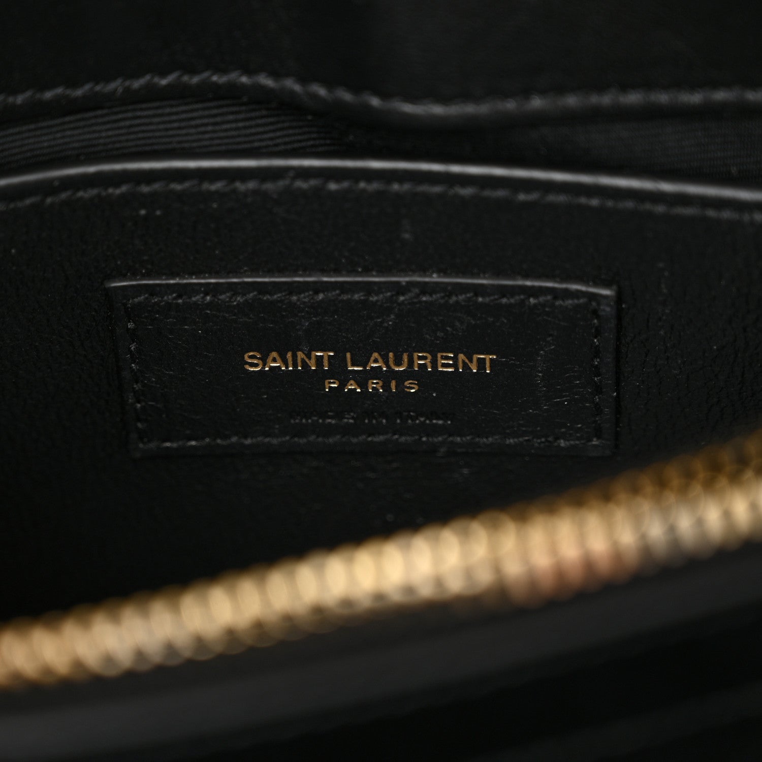 Saint Laurent Calfskin Y Quilted Monogram Small Loulou Chain Satchel Black 7 of 12