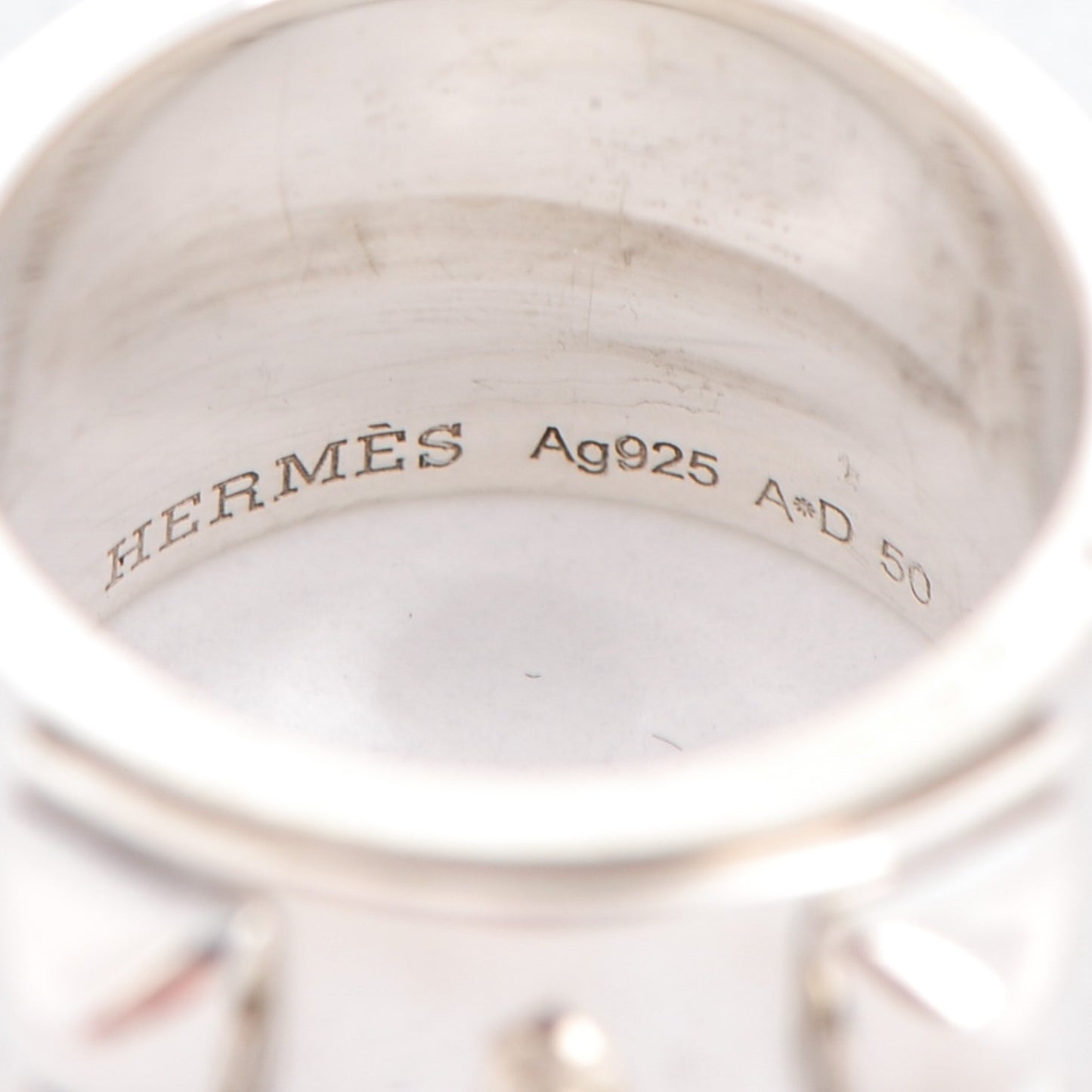 Sterling Silver Collier De Chien CDC Ring 50 5.25