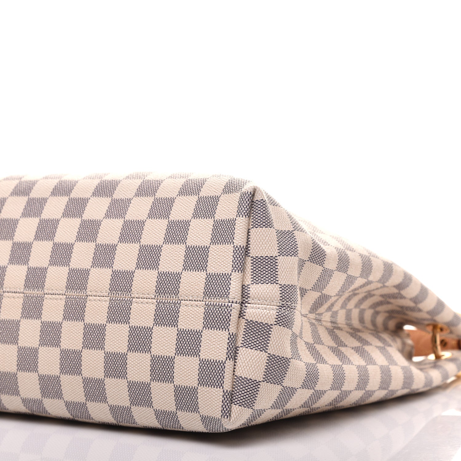 Louis Vuitton Damier Azur Graceful MM Rose Ballerine 8 of 9