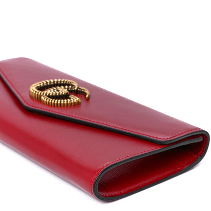 Gucci Textured Calfskin Torchon GG Broadway Envelope Clutch Romantic Cherry 12 of 12