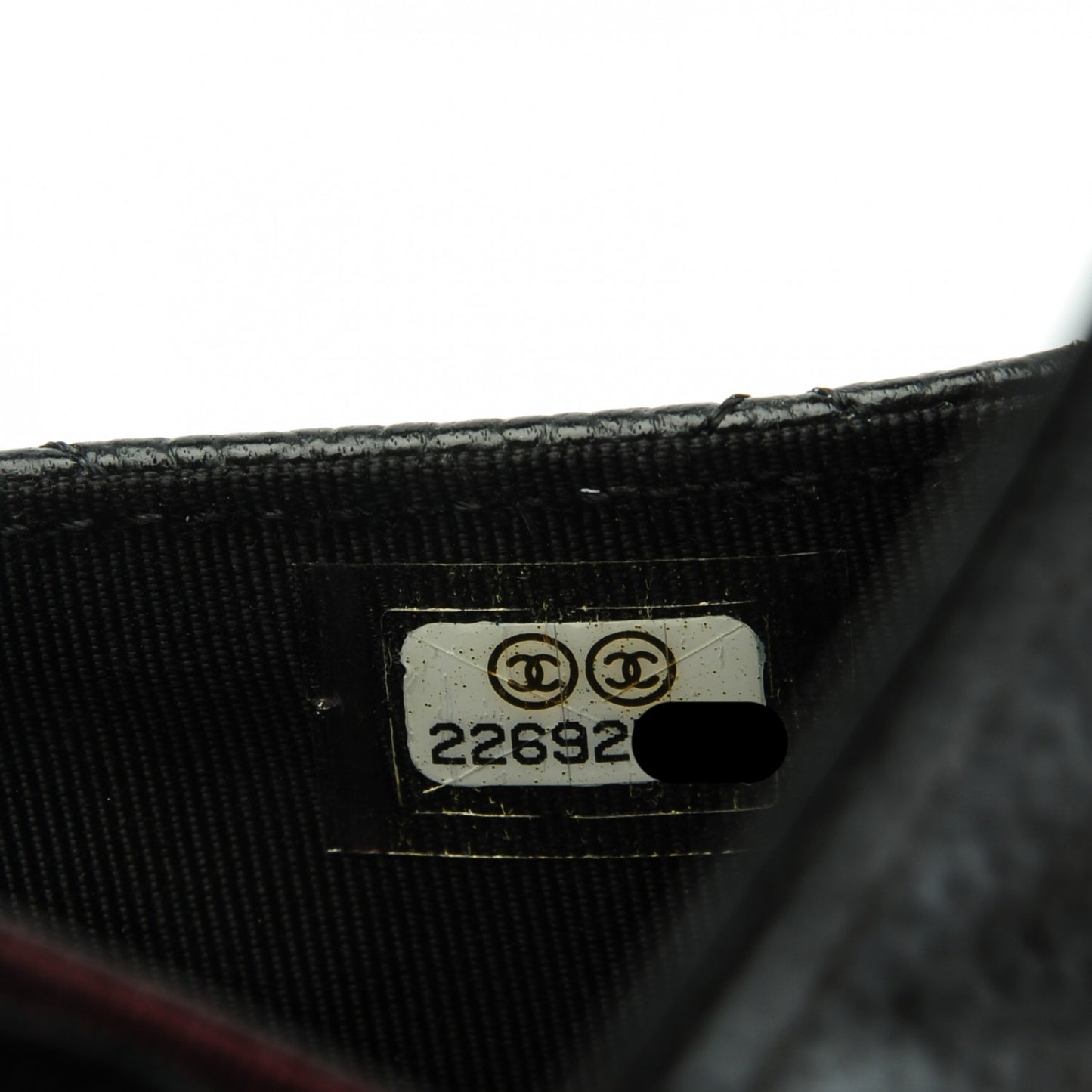 Caviar Quilted Flap Card Holder Black