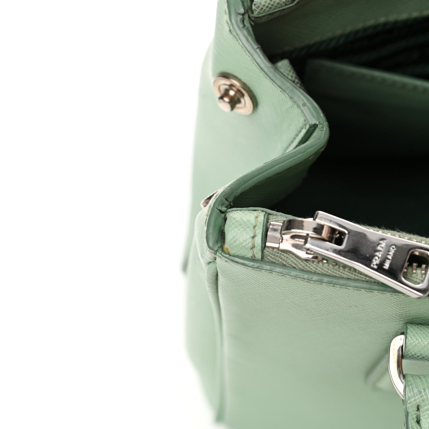 Prada Saffiano Lux Small Galleria Double Zip Tote Acquamarina 20 of 25