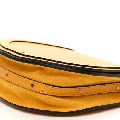 Chloe Calfskin Suede Medium Nile Bracelet Bag Dark Ochre 9 of 9