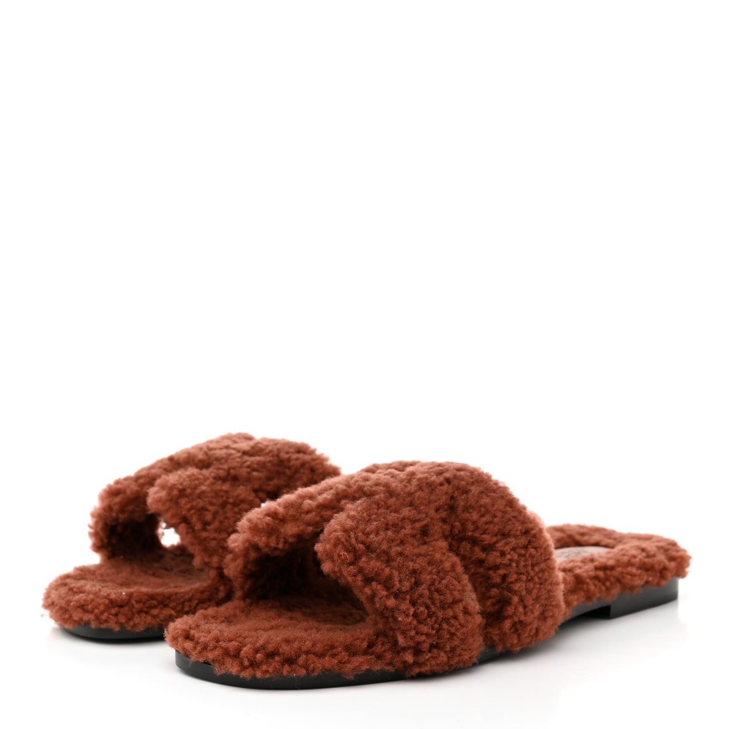 Woolskin Oran Sandals 37.5 Cognac