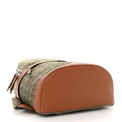 Loewe Jacquard Anagram Calfskin Round Backpack Khaki Green 4 of 10
