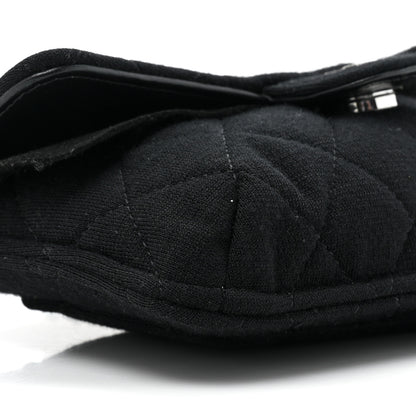 Chanel Jersey Fabric Quilted Foldable Tote With Chain Black Multicolor 14 of 15