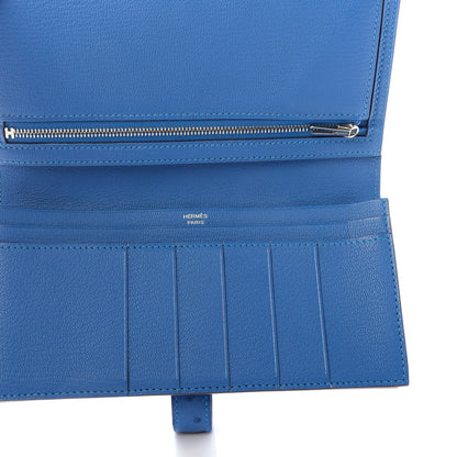 Hermes Ostrich Bearn Wallet Mykonos 5 of 6