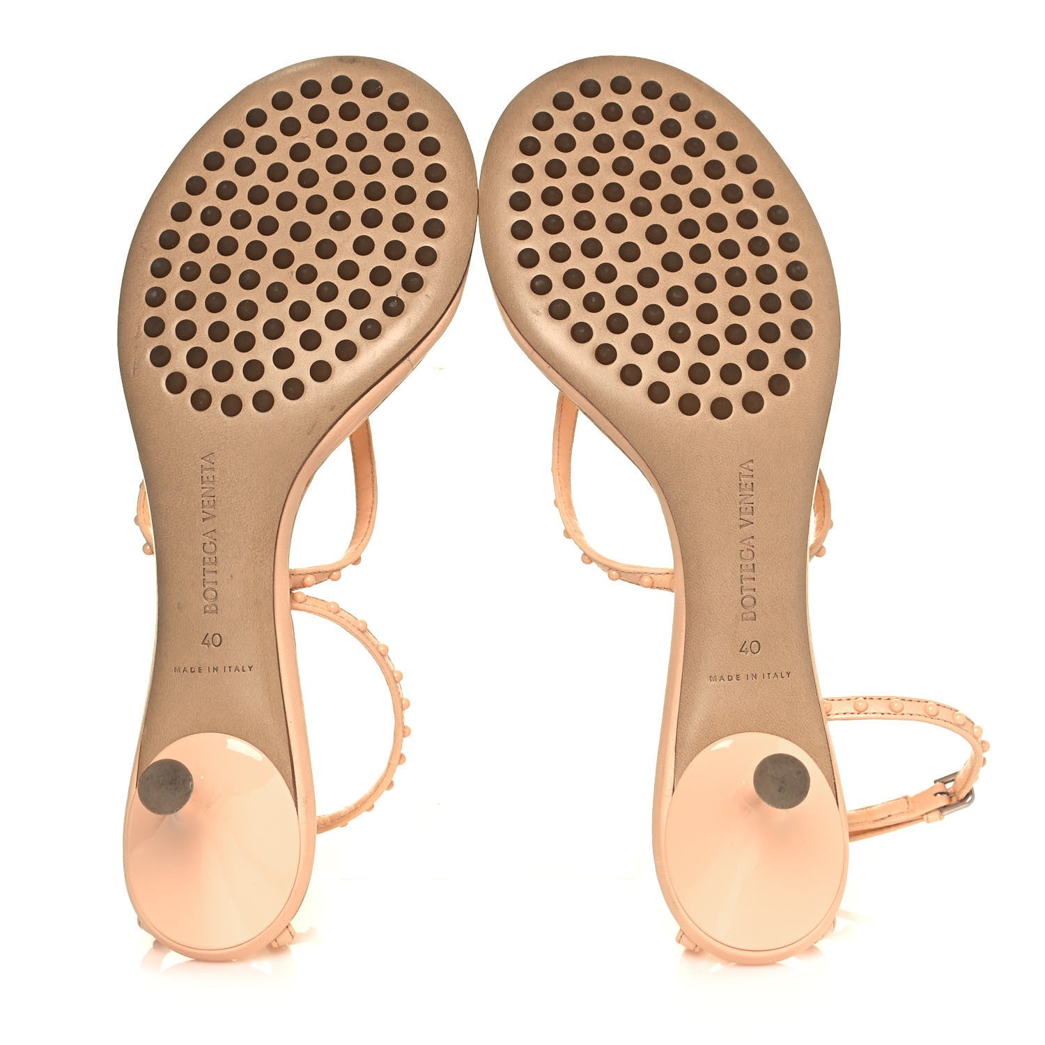 Bottega Veneta Lambskin Lagoon Bubble 55mm Sandals 40 Macaroon 10 of 17