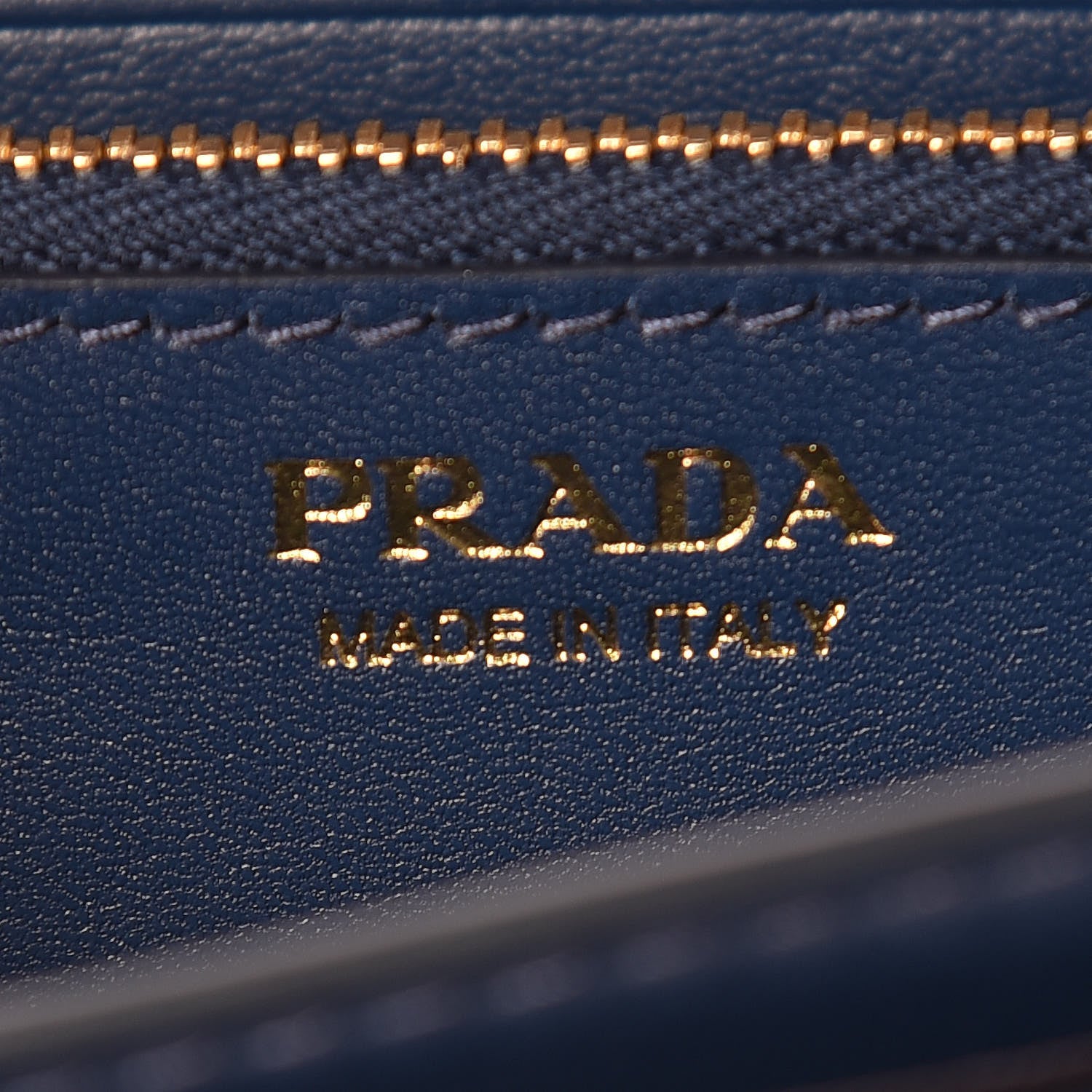 Prada Vitello Move Fioco Bow Continental Flap Travel Wallet Bluette 7 of 9