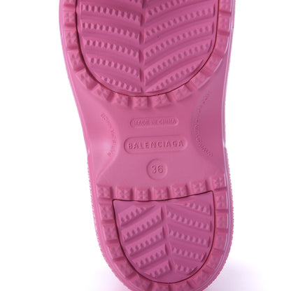 Balenciaga X CROCS Rubber Textured Womens Platform Sandals 36 Rose Bonbon 9 of 10