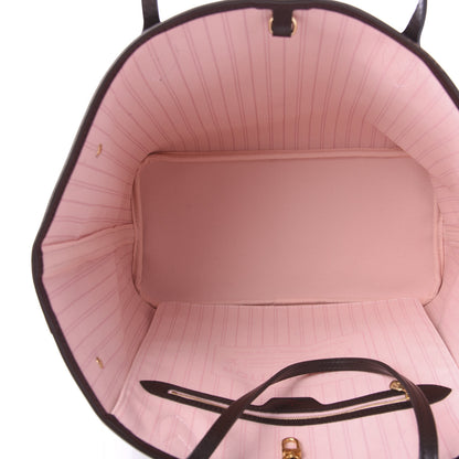 Louis Vuitton Damier Ebene Neo Neverfull MM Rose Ballerine 5 of 11