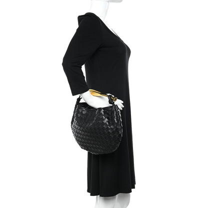 Bottega Veneta Nappa Intrecciato Sardine Bag Black 2 of 10