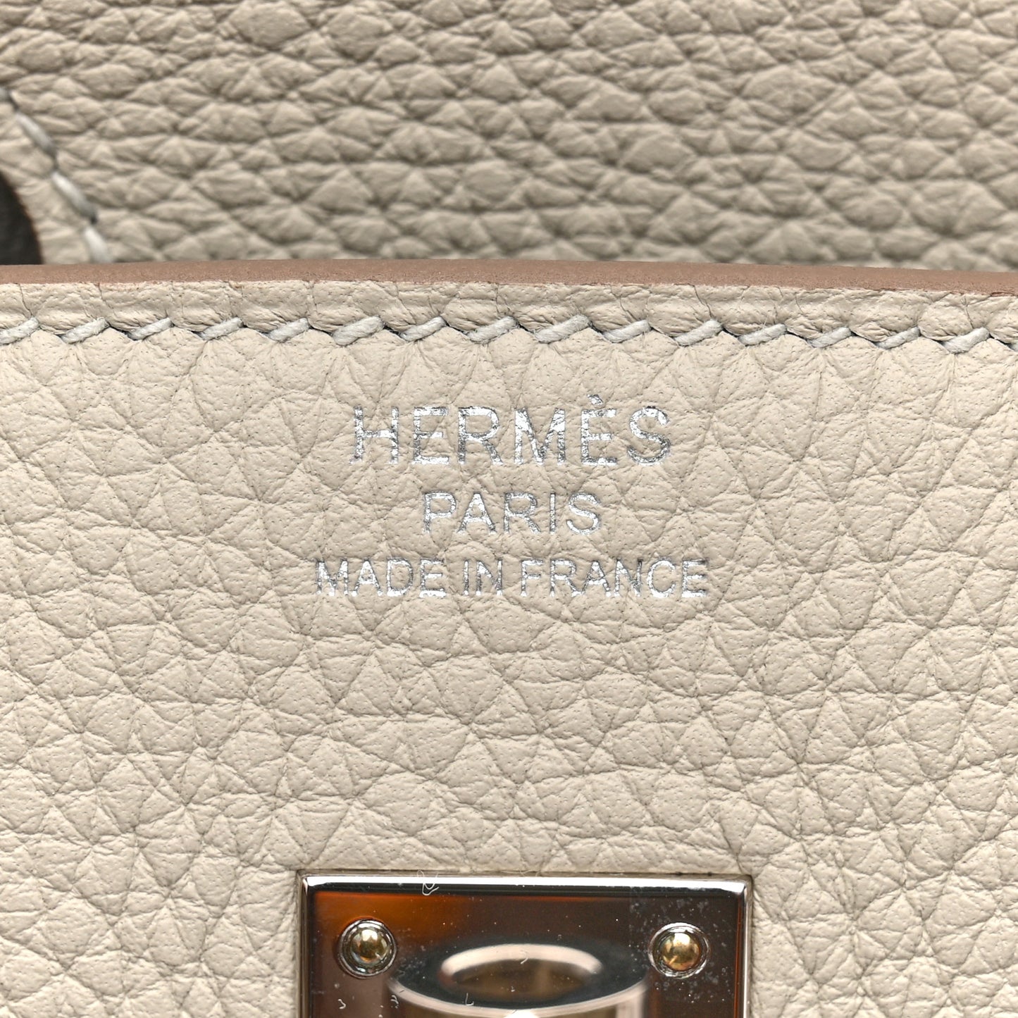 Togo Birkin 25 Gris Perle