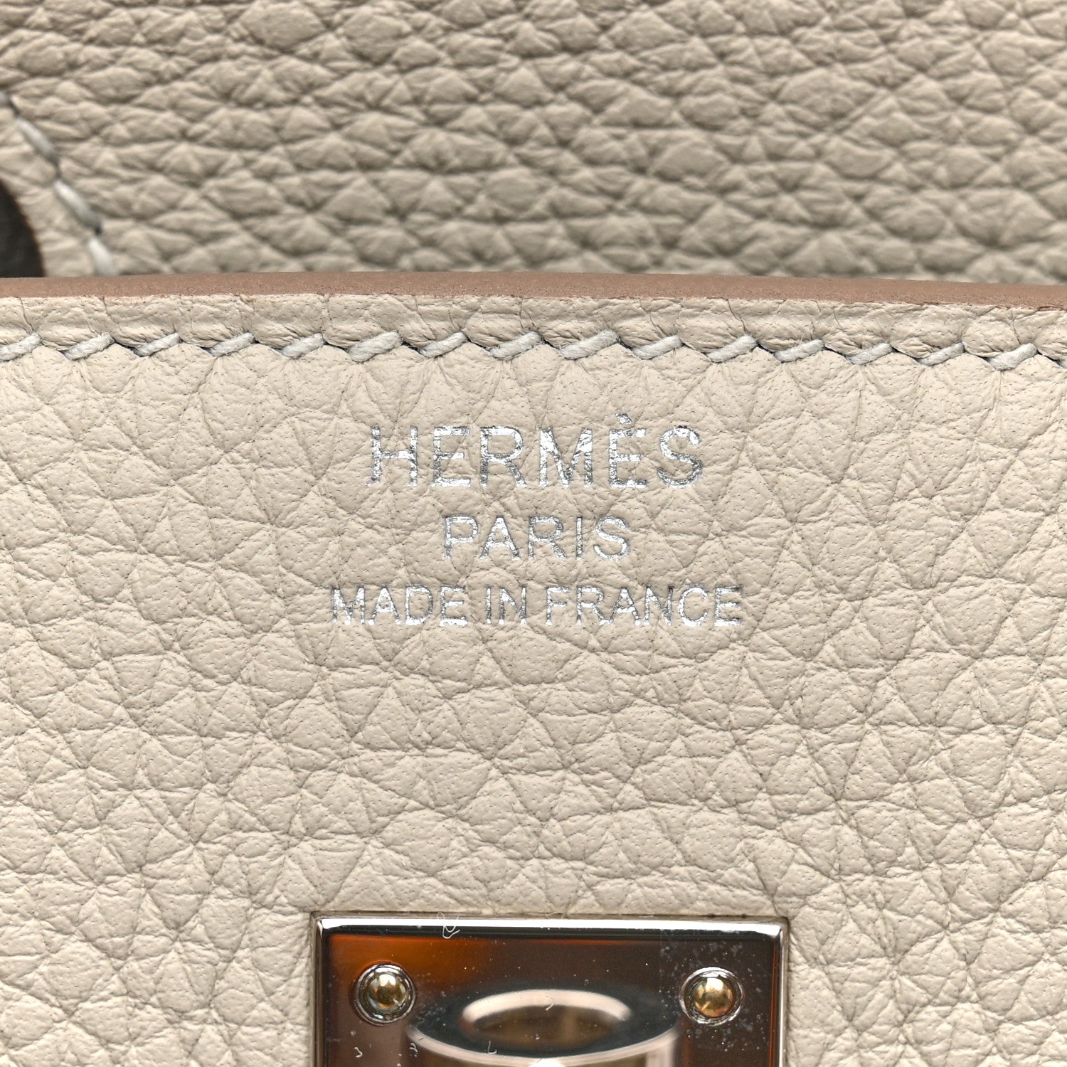 Hermes Togo Birkin 25 Gris Perle 6 of 12