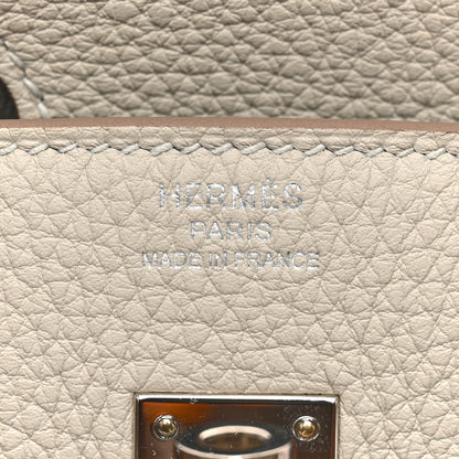 Hermes Togo Birkin 25 Gris Perle 6 of 12
