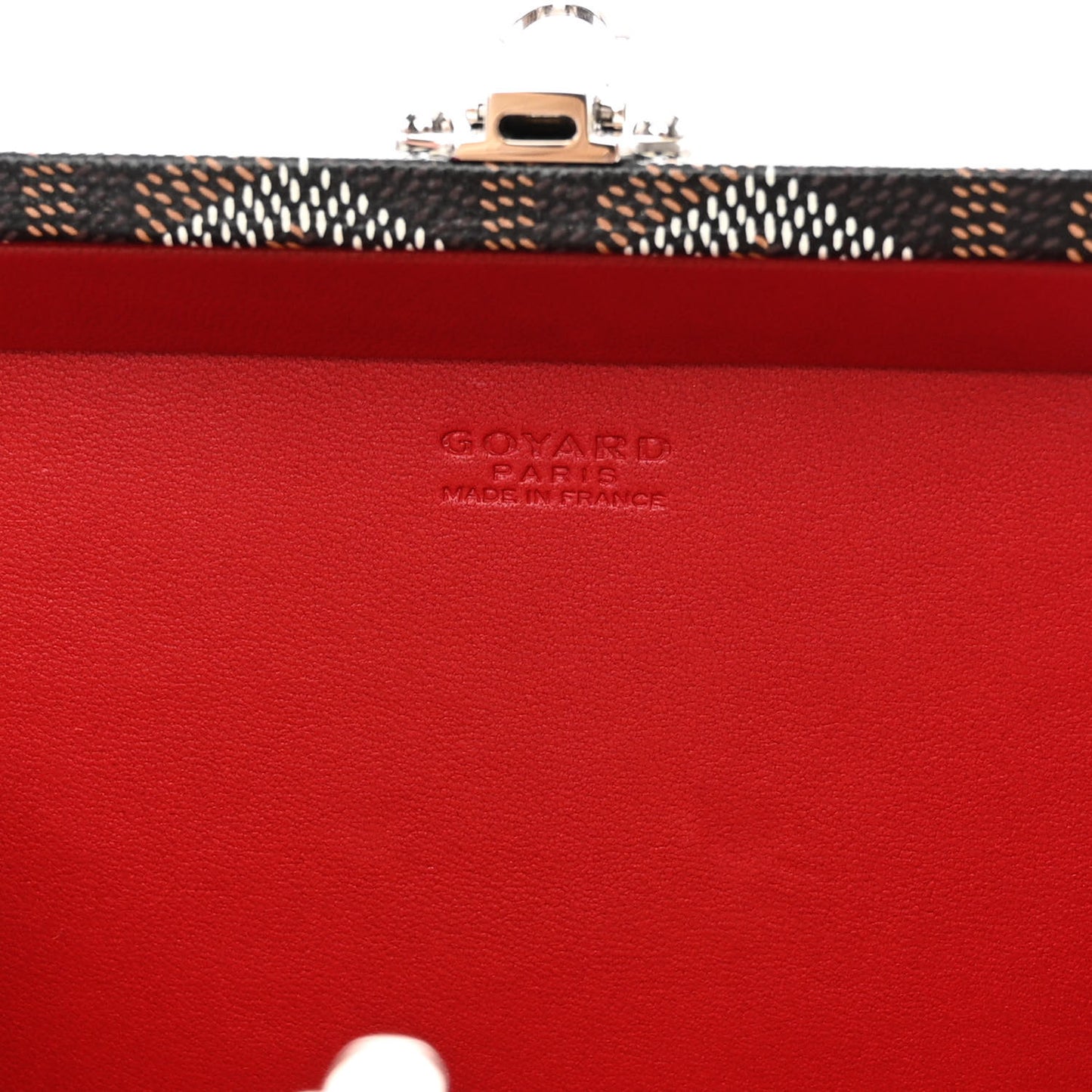 Goyardine Minaudiere Trunk Bag Black