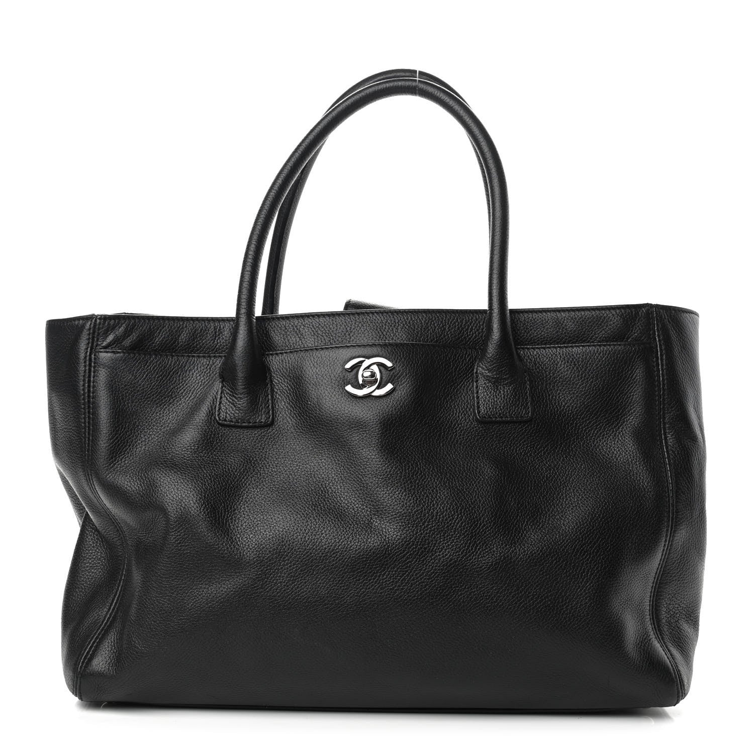 Chanel Calfskin Cerf Executive Shopper Tote Black 1 of 10